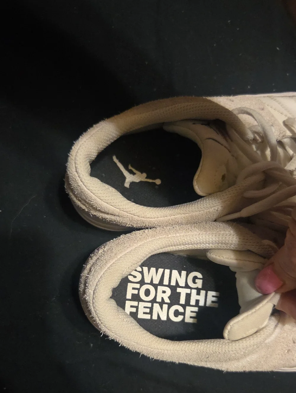 Jordan Men’s Off-White/Tan Low-Top Sneakers
